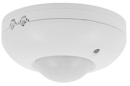 Sensore Movimento a tetto con Crepuscolare IP20 ZONA JQ-37